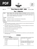 PW Milestone Test 01 | PDF | Quantity | Applied And Interdisciplinary ...