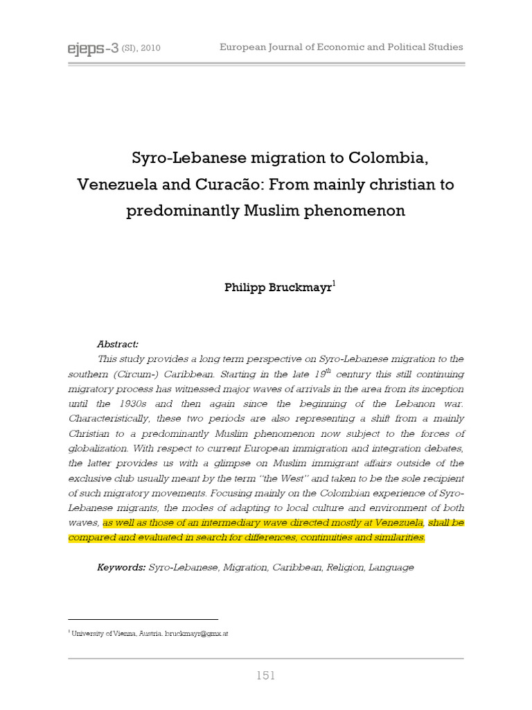 The Hidden Diaspora: Uncovering the Story of Lebanese in Colombia