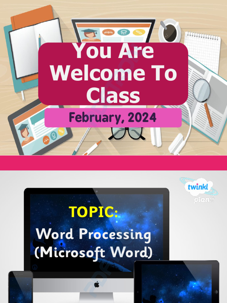 Word Processing (Ms Word) (Teachers Slide) | PDF
