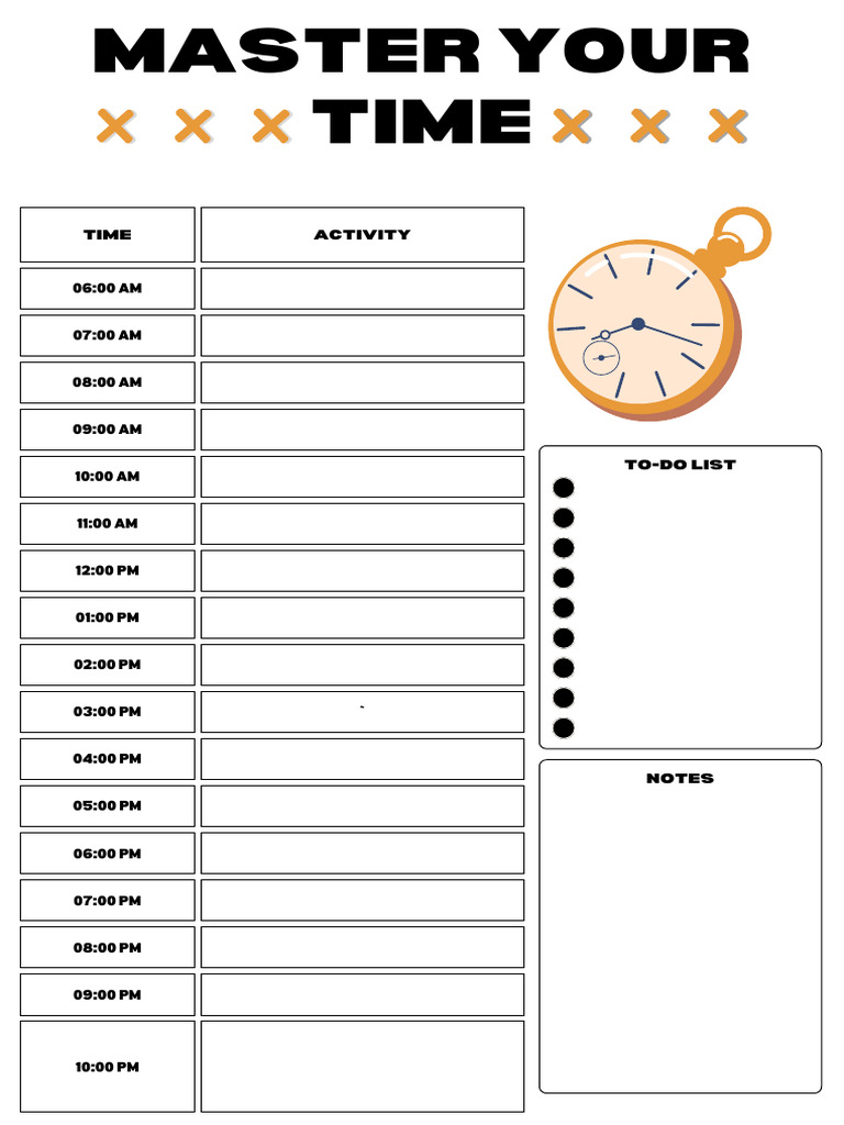 Daily Schedule Planner | PDF