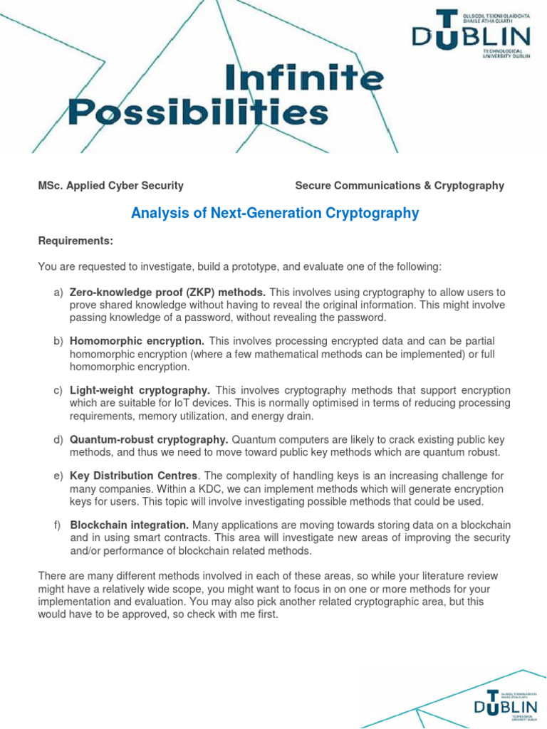Next-Gen Cryptography Analysis Guide | PDF | Cryptography | Key ...