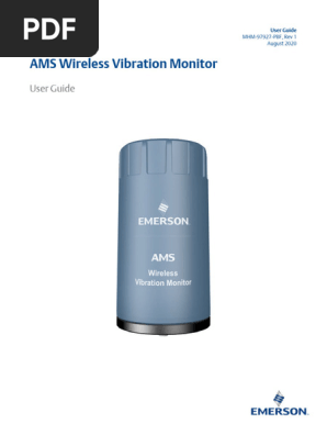 AMS Wireless Vibration Monitor Guide | PDF | Menu (Computing) | Computer  Network