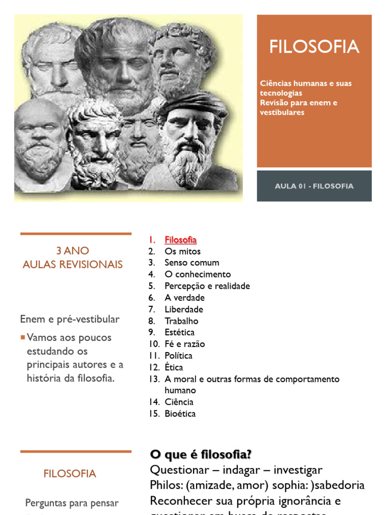 Introdução à Filosofia para o ENEM | PDF | Filosofia Grega Antiga