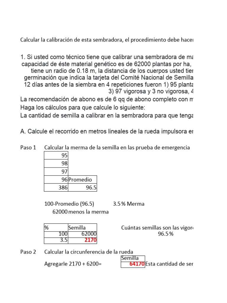 Ejempl 4 Calib Semb Maiz Asig-1 | PDF | Siembra | Agricultura