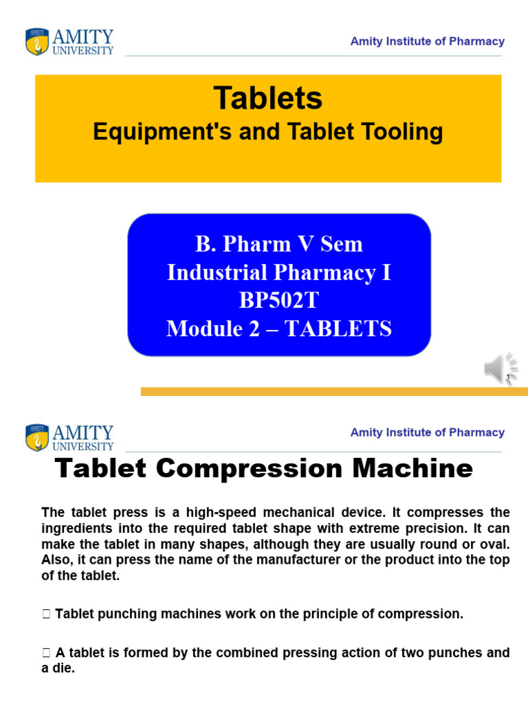 Tablet Tooling in Industrial Pharmacy | PDF | Tablet (Pharmacy) | Pharmacy