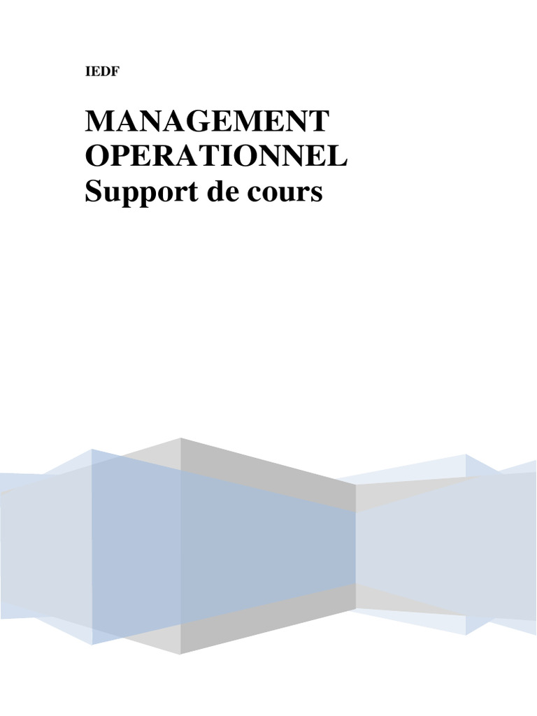 Management opérationnel : concepts clés | PDF | Motivation | Motivant