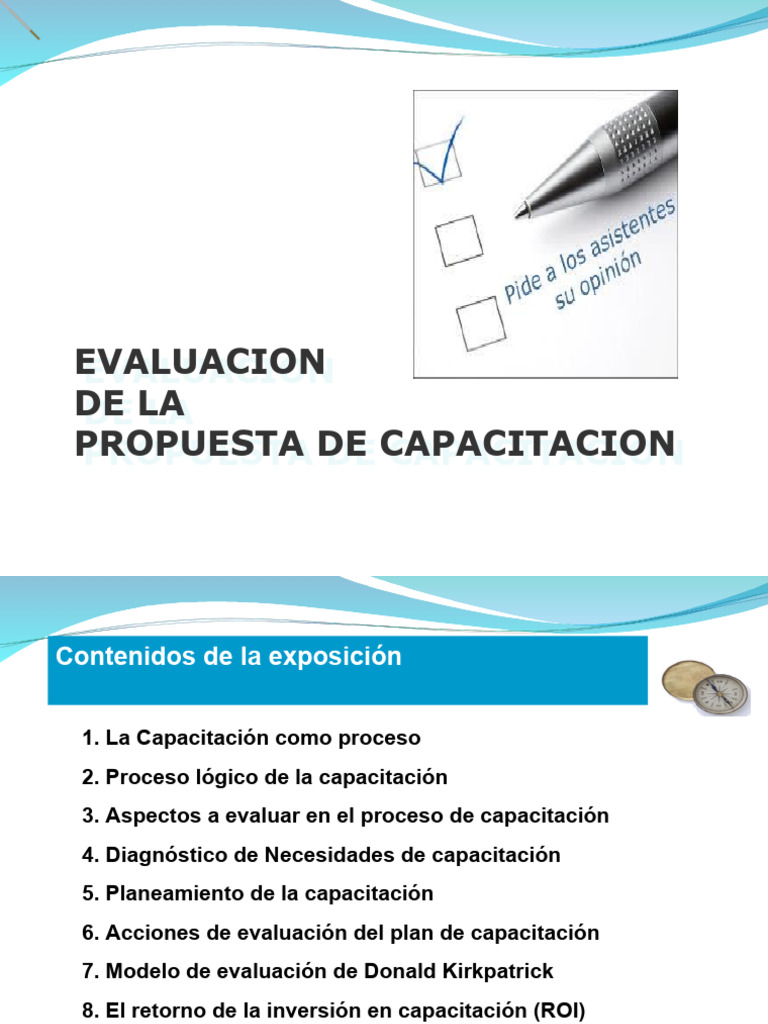 Evaluacion Impacto de La Capacitacion | PDF | Evaluación | Gestión de ...