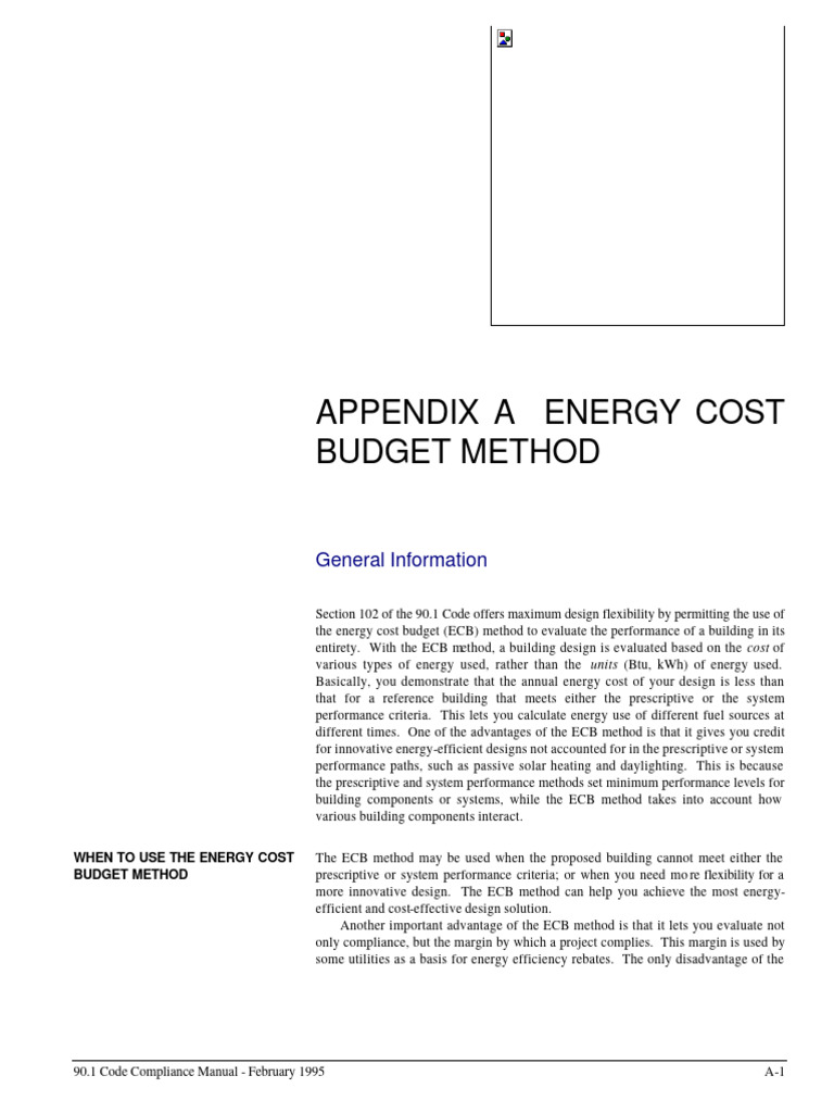 Energy Cost Budget Method Overview | PDF | Efficient Energy Use ...