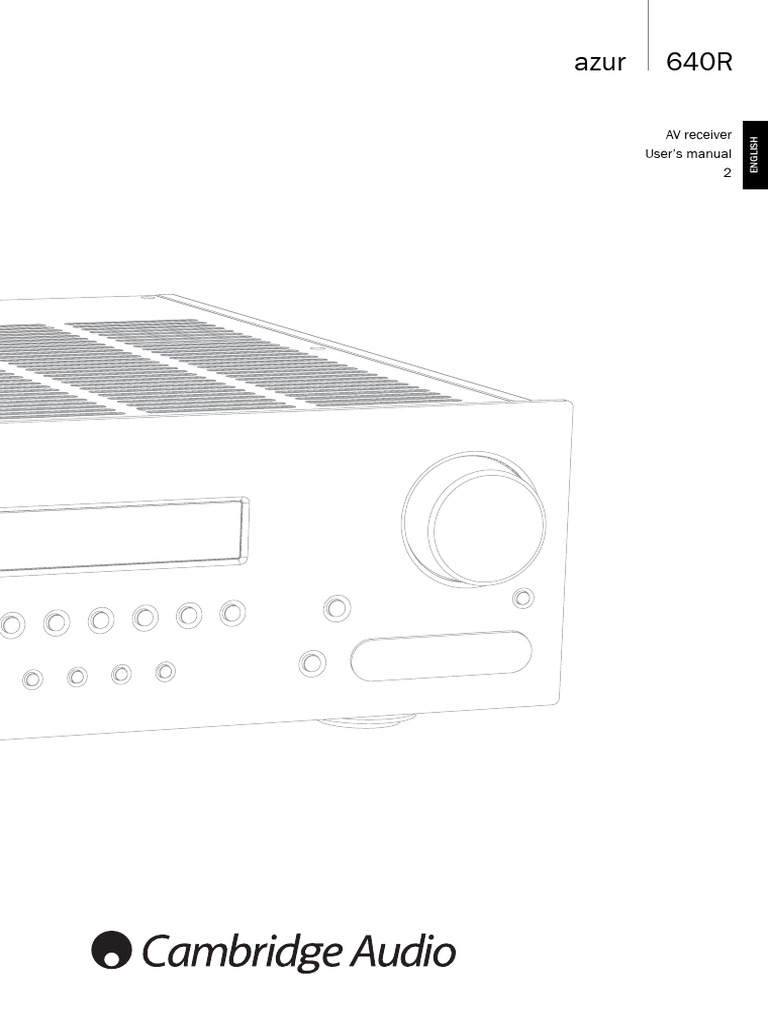 Cambridgeaudio azur 640r owners manual download free pdf ac power