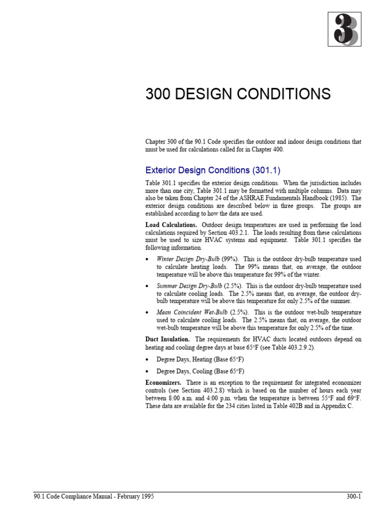 90.1 Design Conditions | PDF | Humidity | Building