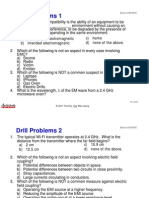 Basics of EMI/EMC Problems and Drills