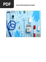 Medical Supplies and Equipment HS Codes | PDF | X Ray | Equipment