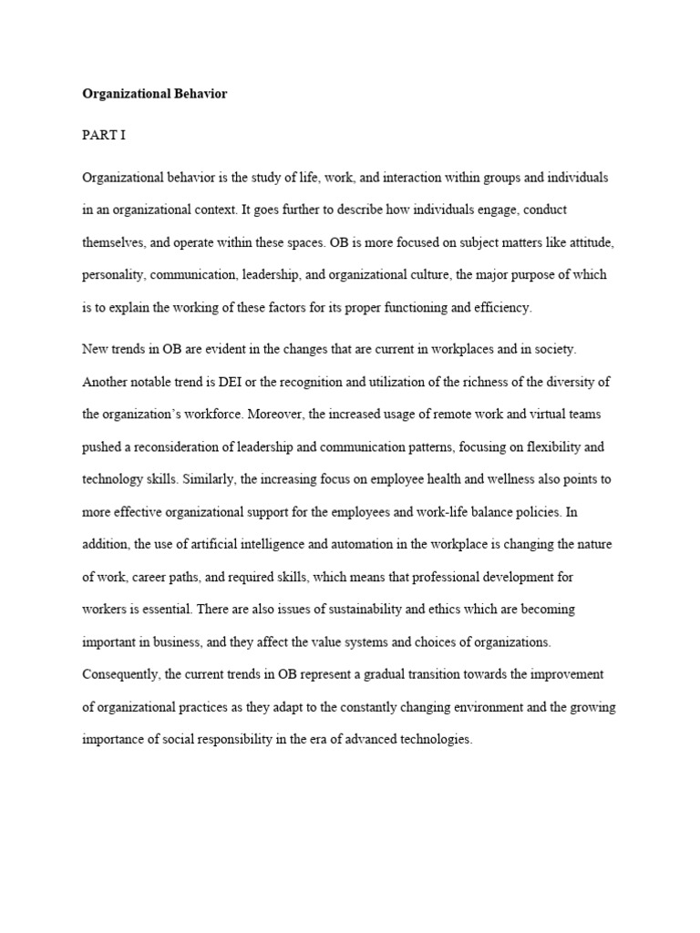 Organizational Behavior Download Free Pdf Organizational Behavior