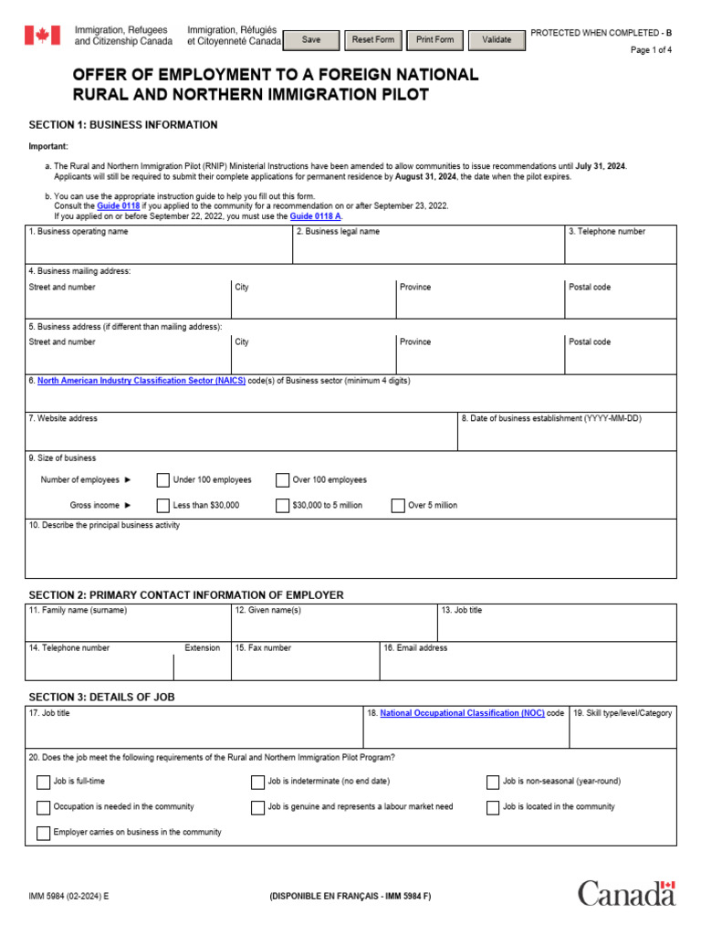 Imm 5984 e | PDF | Employment | Academic Degree