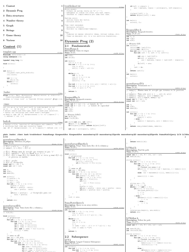 Contest Programming Solutions Guide | PDF | Computer Science | Software ...