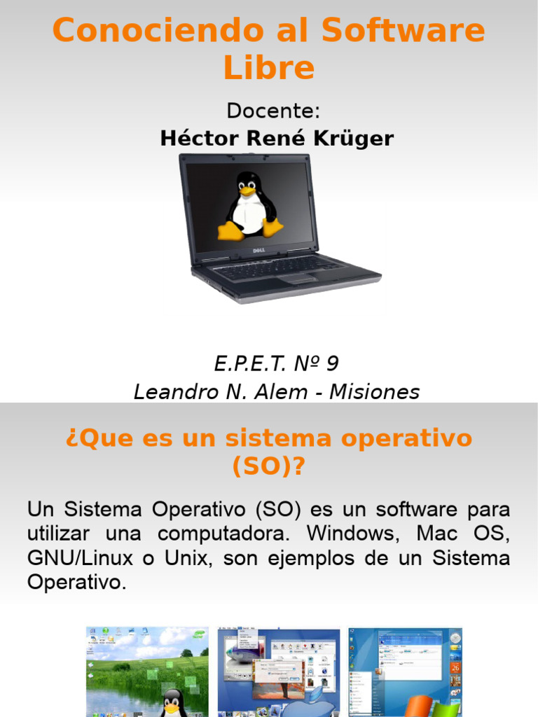 Introducción a GNU/Linux y Software Libre | PDF | Distribución de Linux ...