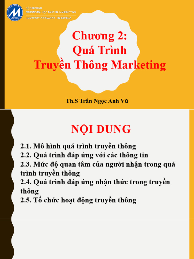 Chuong 2-Qua Trinh Truyen Thong Marketing | PDF