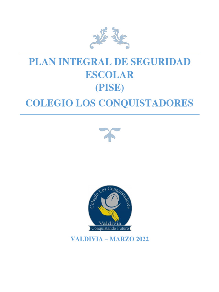Plan Integral de Seguridad Escolar PISE | PDF | Temblores
