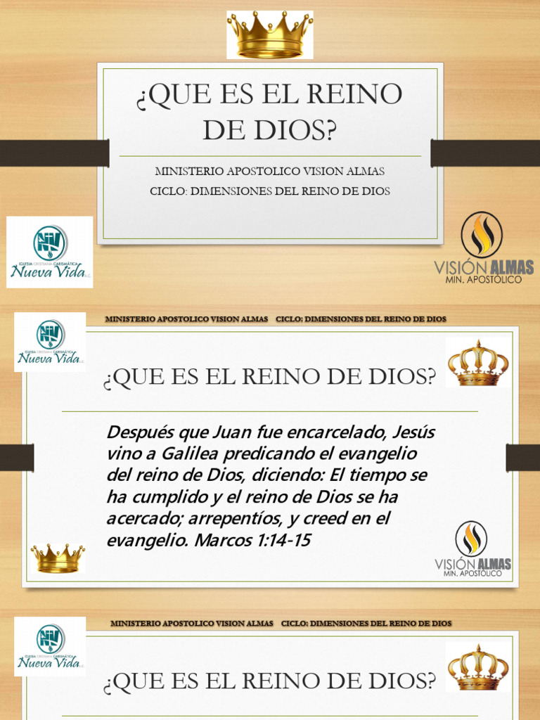 Dimensiones del Reino de Dios | PDF | Jesús | Reinado y reino de dios