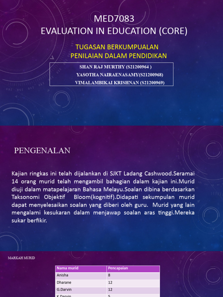 Evaluation Presentation Pdf