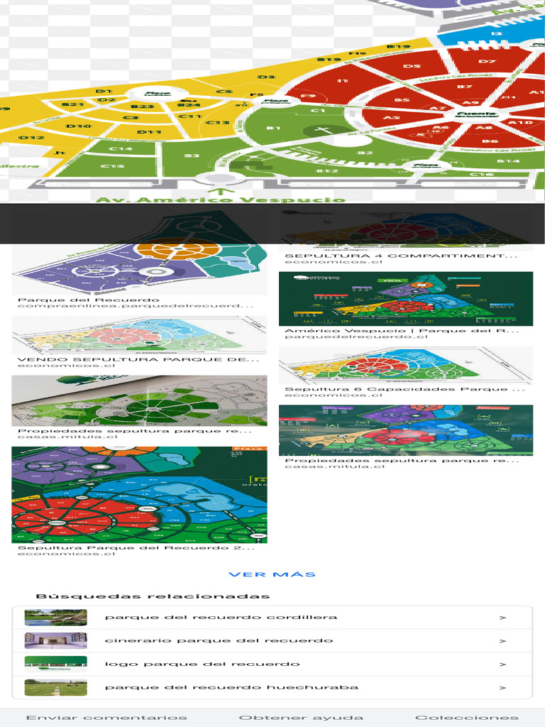Mapa y Servicios del Parque del Recuerdo | PDF