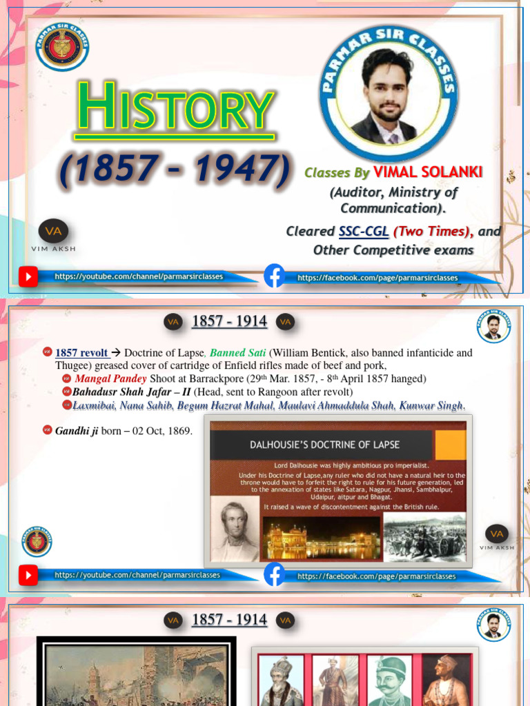Indian History & Gandhian Era Overview | PDF | Mahatma Gandhi | All ...