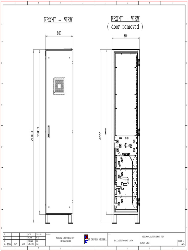 Rack Battery Cabinet Lithium 220vdc With Lighting | PDF | Manufactured ...