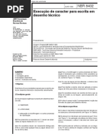 NBR 8402 - Caligrafia Técnica