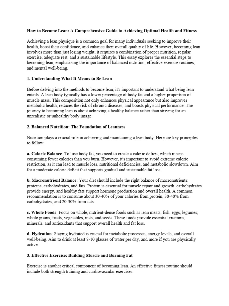 how-to-become-lean-download-free-pdf-physical-fitness-aerobic