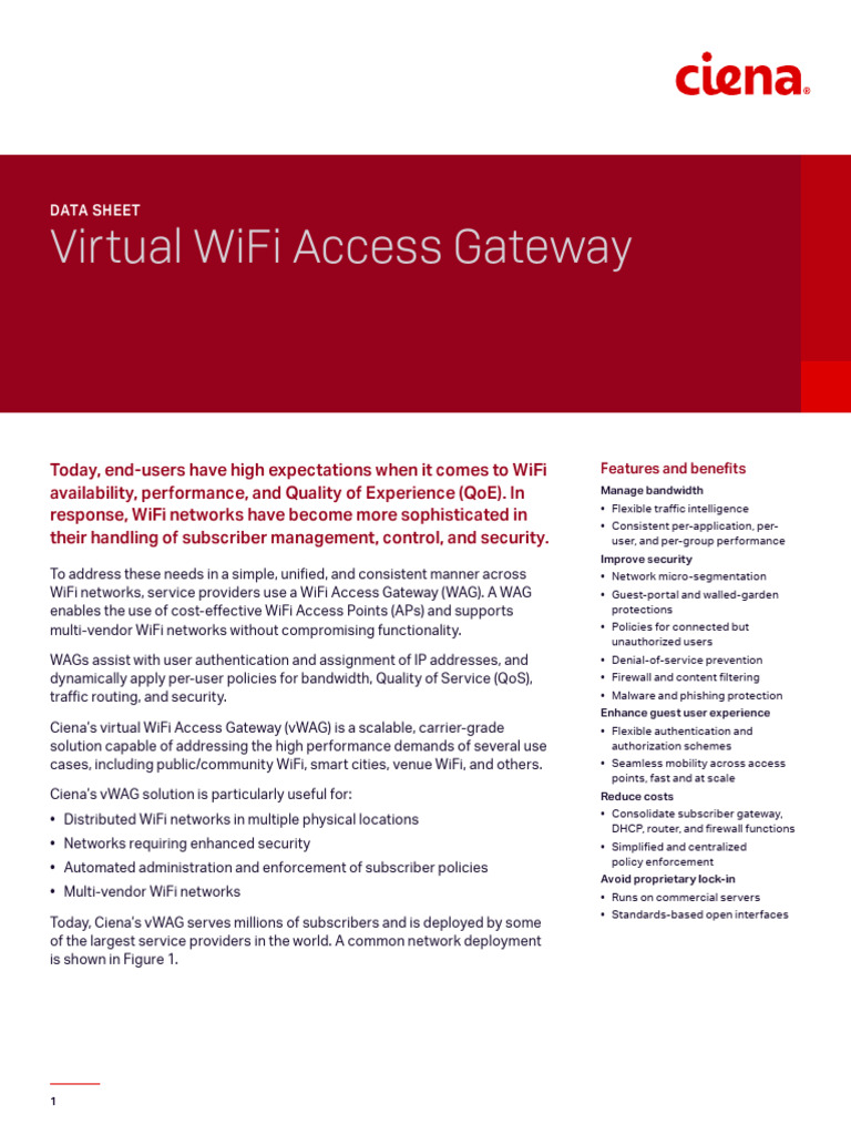 Virtual WiFi Access Gateway DS | PDF | Computer Network | Wi Fi