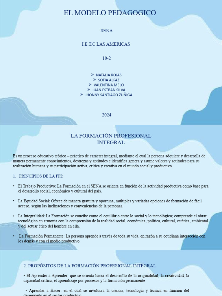 Modelo Pedagógico Del Sena | PDF | Aprendizaje | Pedagogía