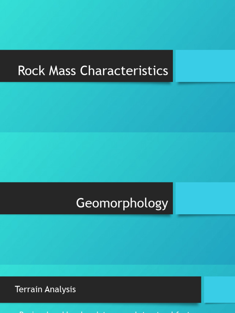 03 Rock Mass Characteristics Engineering Geology 02 | PDF | Geology ...