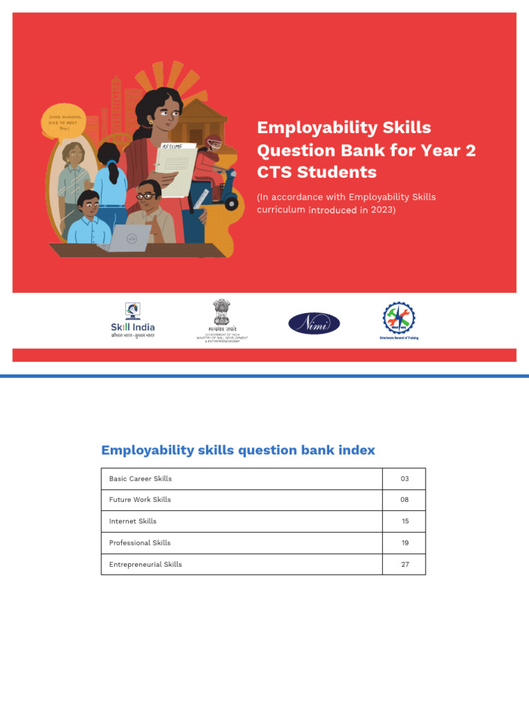 BHARAT SKILL EMPLOYABILITY SKILLS PDF 2ND YEAR intelligence overview