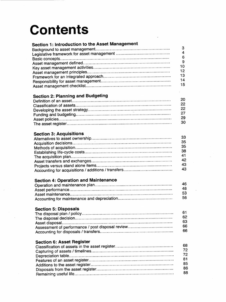 Asset Management Learner Guide | PDF