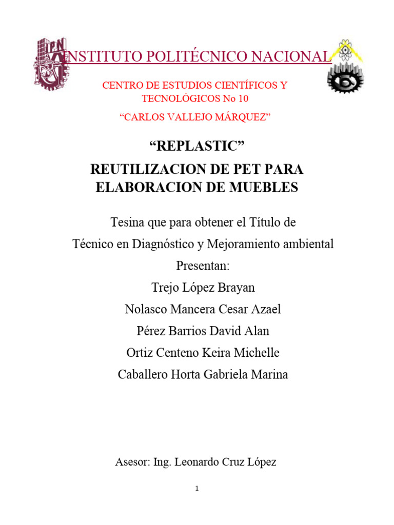 Muebles Ecológicos de PET Reciclado | PDF | El plastico | Reciclaje