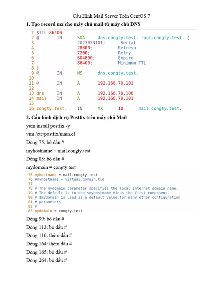 Note Mail Server | PDF
