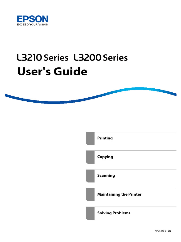 L3210 Series L3200 Series - Manual | PDF | Image Scanner | Printer ...
