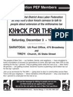 Attention PEF Members: Saturday, December 3 10:30 Am