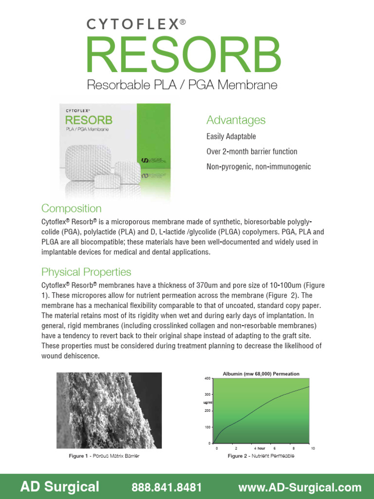 CytoflexResorb Flyer | PDF | Surgery | Surgical Suture