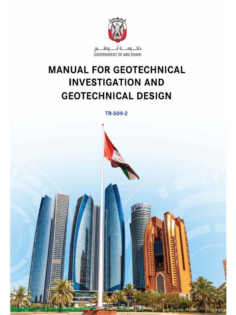 Abu Dhabi Manual For Geotechnical Investigation & Design | PDF