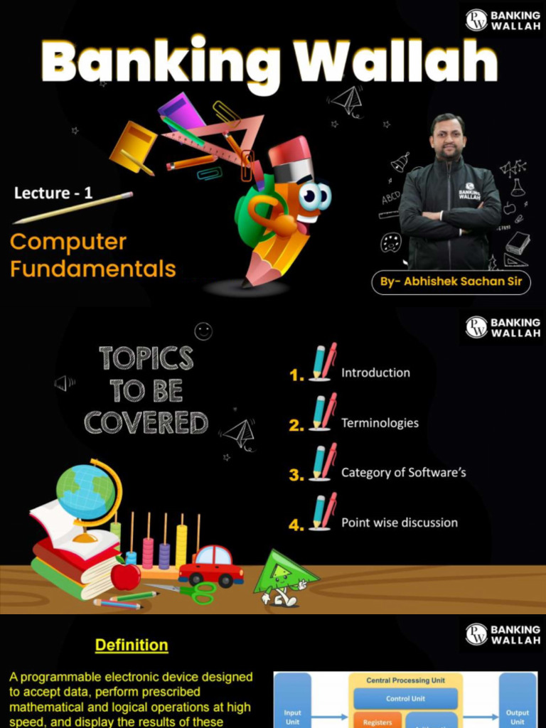 Computer Fundamentals 01 - Class Notes | PDF