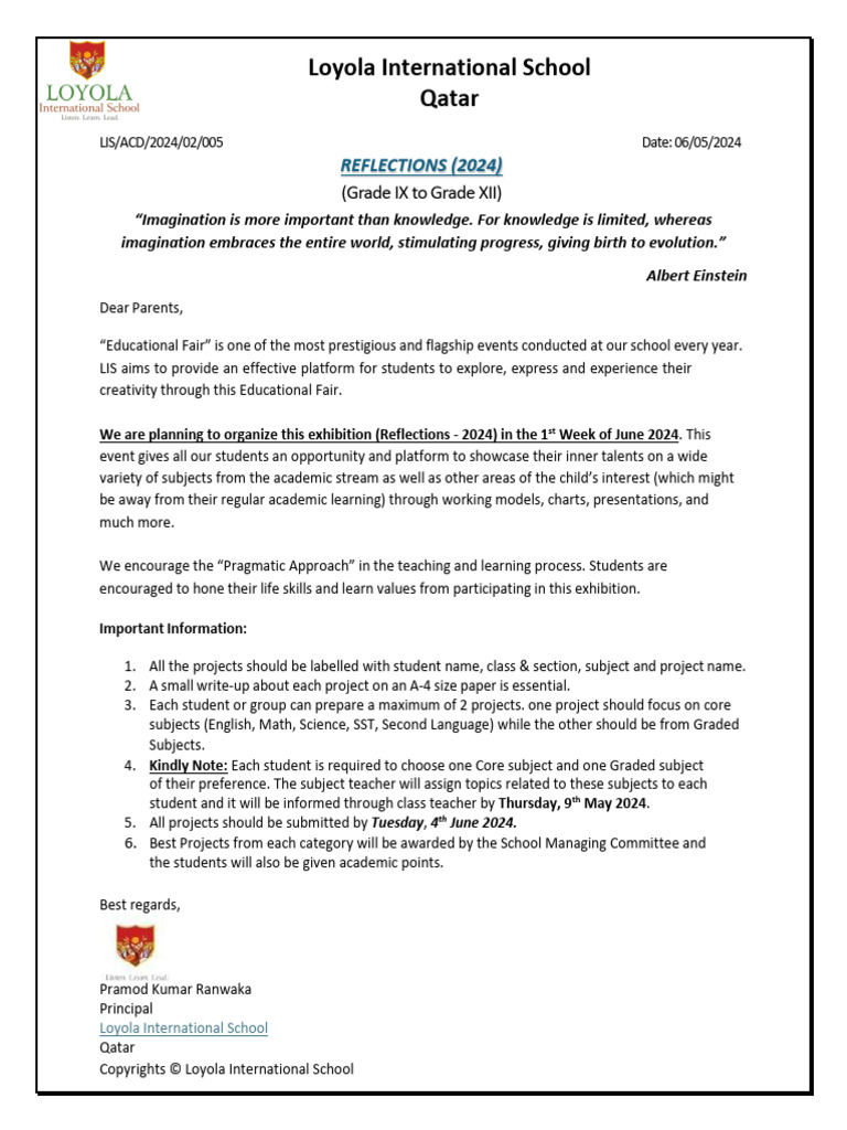 Reflections 2024 Grades Ix To Xii Pdf Teachers Cognitive Science