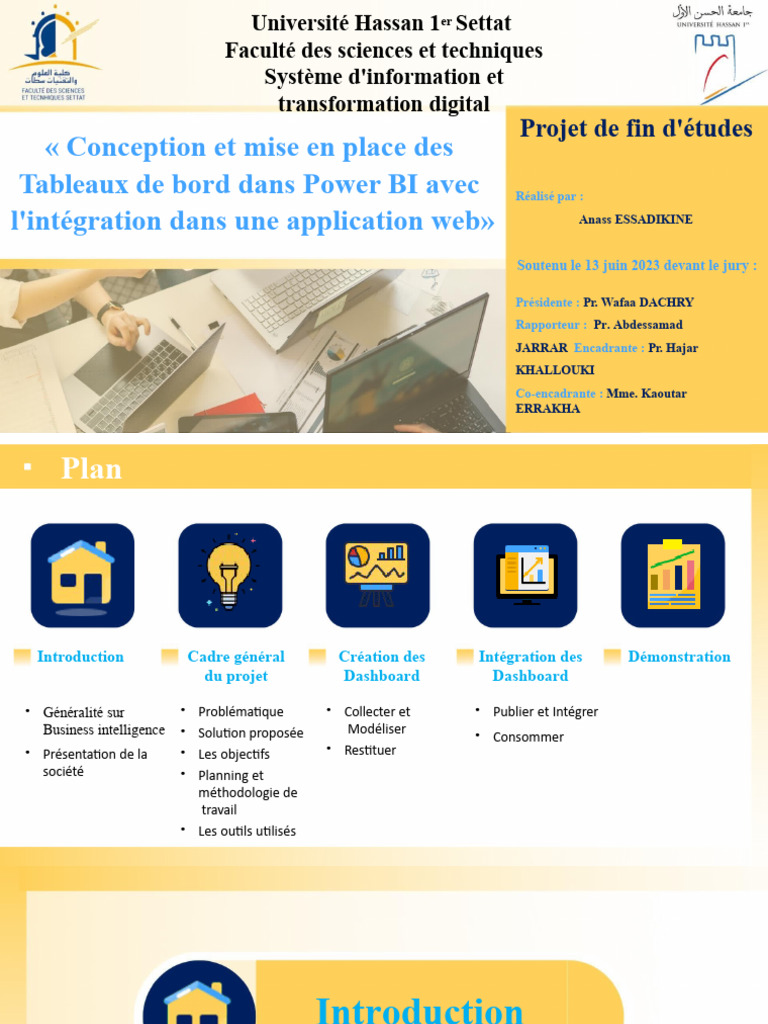 Conception Et Mise en Place Des Tableaux de Bord Dans Power BI Avec L ...
