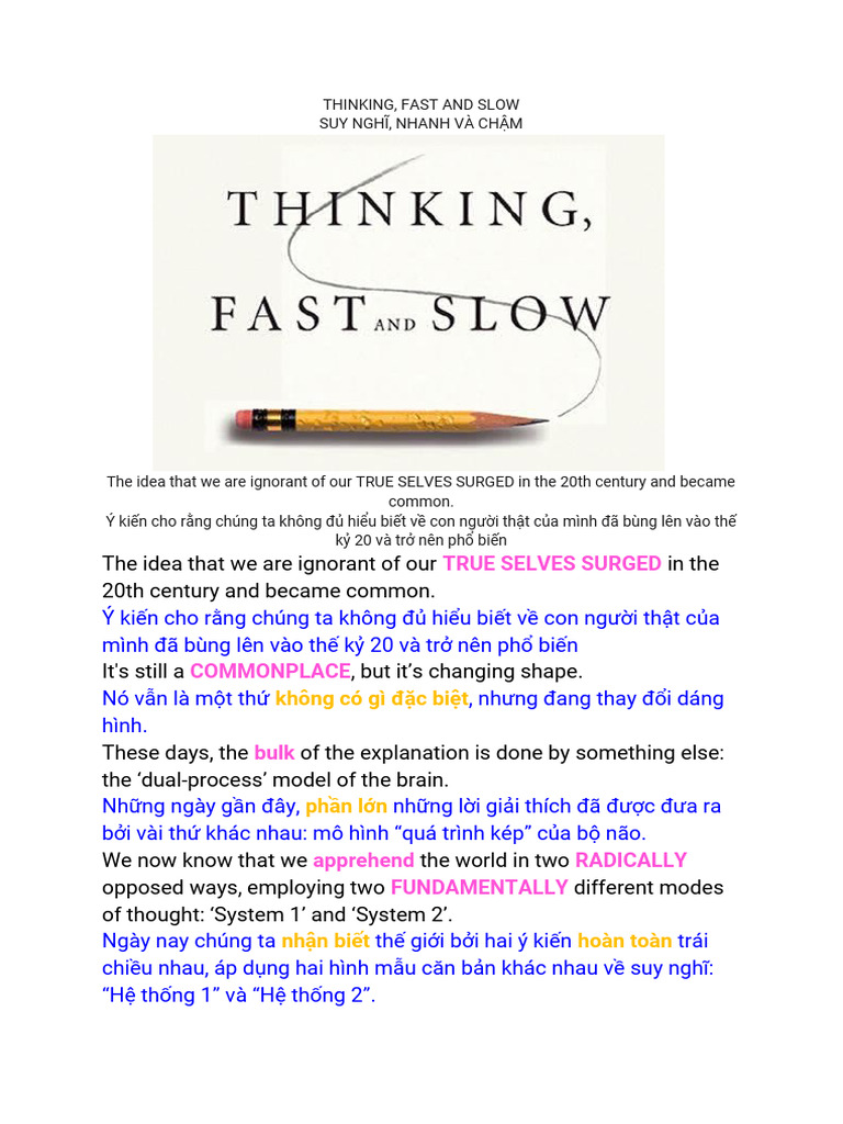 Thinking, Fast and Slow PDF