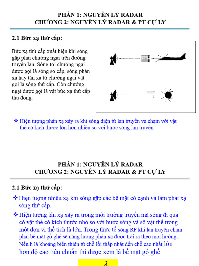 Chuong 2 - Nguyen Ly Radar Va Cac Dang Phuong Trinh Do Cu Ly | PDF