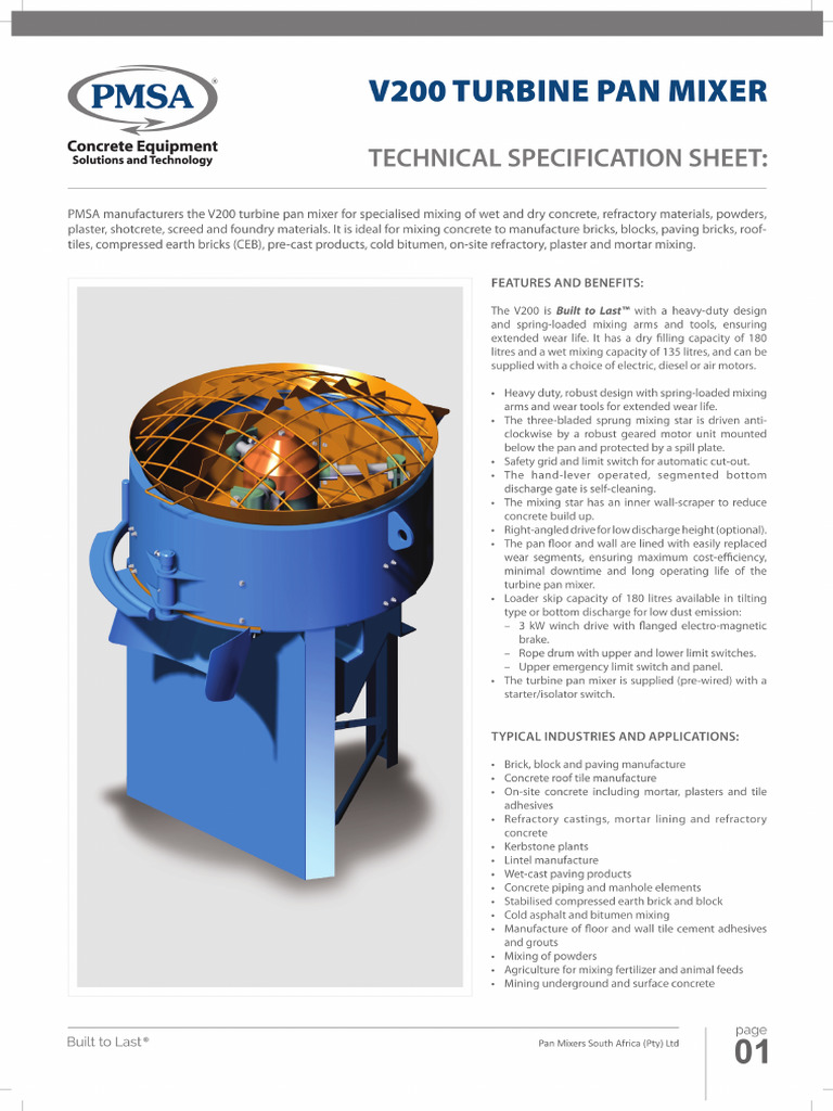 4) V200 Spec Sheet-1-FRONT | PDF