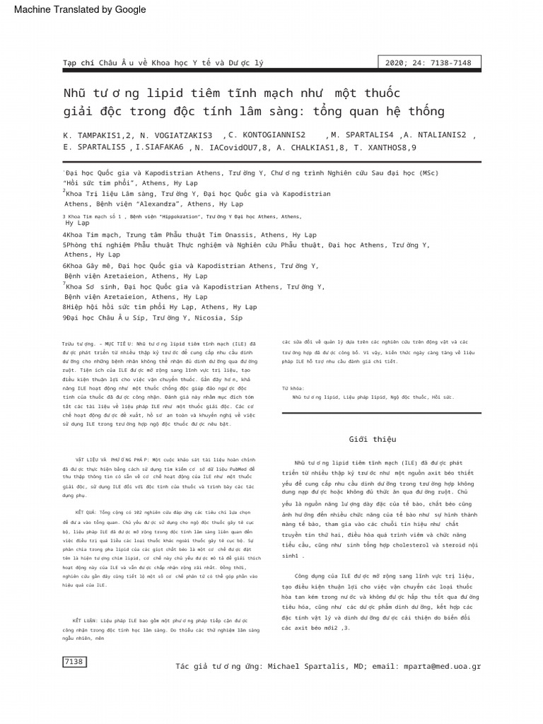 Intravenous lipid emulsion as an antidote PDF