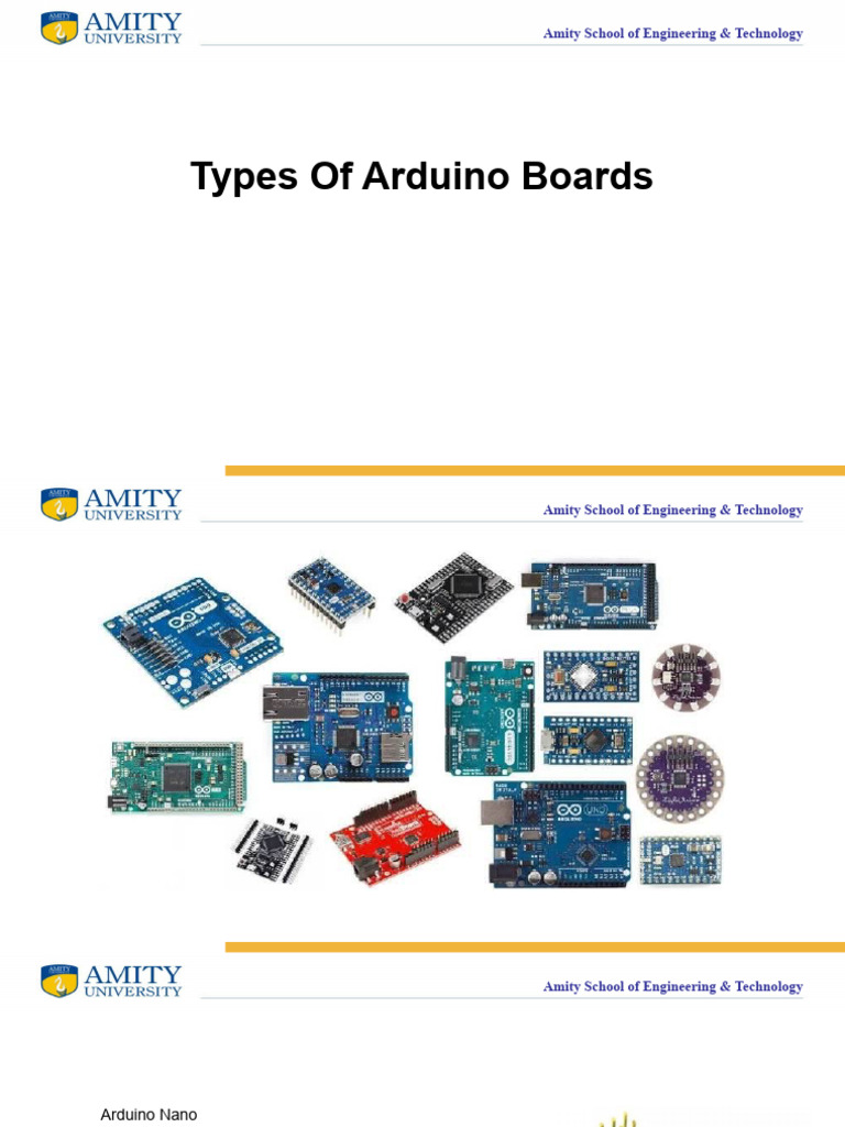 Types of Arduino Boards | PDF | Arduino | Computer Hardware