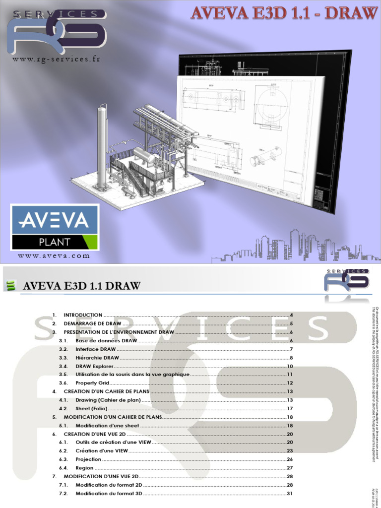 Guide d'utilisation d'AVEVA E3D DRAW | PDF | Logiciel | Informatique