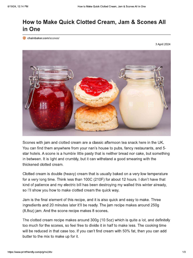 How to make quick clotted cream jam scones all in one pdf